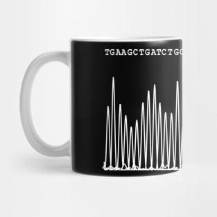 Sequencing Chromatogram, white Mug